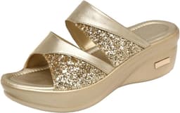 Dames Slippers - Wedge Hakken - Casual Strand - Vis Mond Ontwerp - Maat 36-43 - Grijs — thumbnail 1