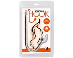Metalen Haak met Buttplug voor Bondage en BDSM Spellen 24 cm – Zilver