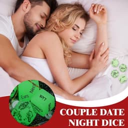 Oneay Seksspel voor volwassen stellen, 4-delige set, nachtthema, dobbelstenen met een diameter van 18-25 mm, sexy liefdespelletjes. — thumbnail 5
