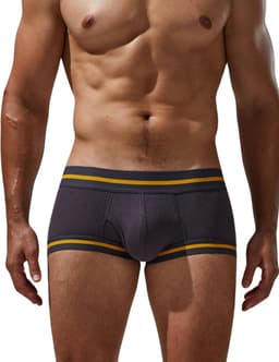 Heren Low Rise Boxer Briefs Sexy IJs Zijde Ondergoed — thumbnail 1
