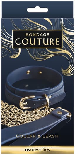 Halsband met Ketting Bondage Couture - Blauw* — thumbnail 2