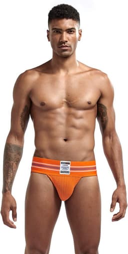 Heren Sport Jockstrap Ondergoed Katoen Ademend Fitness Onderbroek — thumbnail 1