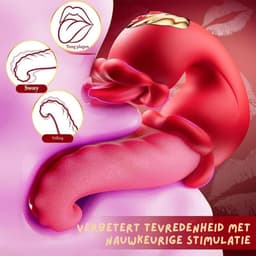 Sex Toys voor Vrouwen Likkende Tong Vibrator - Vibrators voor Vrouwen - Tong Vibrator - Clitoris Zuiger – Diep Waterdicht – Bef Vibrator met 10 Sterke Standen - Siliconen - Discreet Verzonden - Roze — thumbnail 4