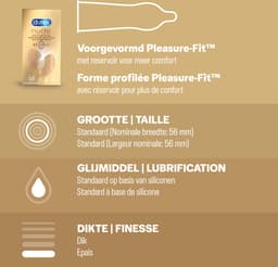 Durex - 20 stuks Condooms - Pleasure Me 1x10 stuks - Nude No Latex 1x10 stuks - Voordeelverpakking — thumbnail 4