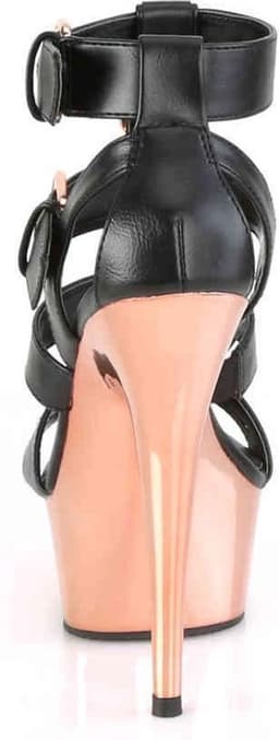 Pleaser - DELIGHT658 Hoge hakken - US 13 - 44 Shoes - Zwart/Roze — thumbnail 4