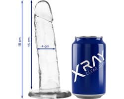 X RAY | Xray Clear Cock 18cm X 4cm | Realistic Dildo | Sex Toy for Woman | Dildo | Sex Toy for Man