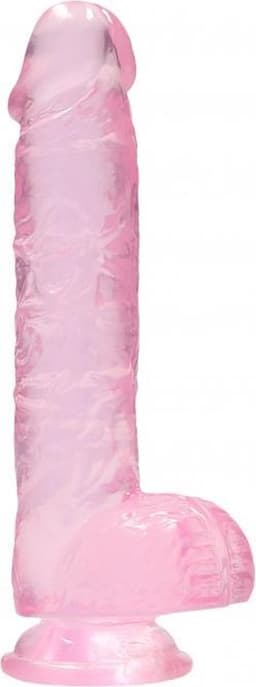 6" / 15 cm Realistic Dildo With Balls - Pink — thumbnail 4