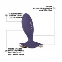 LELO SURFER 2 — Anale vibrerende plug — App-gestuurd — Unisex design — Cyber ​​Purple — thumbnail 2