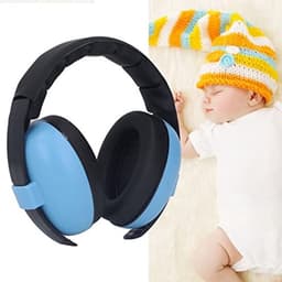 Oorkappen met Geluidsreductie voor Baby's Vouwbare Oorkappen voor Baby's met Zachte Kussens voor Slapen Reizen (Blauw) — thumbnail 4