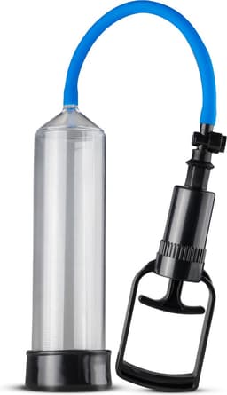 EasyToys - Penispomp met Grippomp - Penispompen - Penis Pomp - Sex Toys voor Mannen - Transparant met Blauw — thumbnail 1