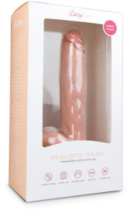 EasyToys - Realistische Dildo met Balzak - Dildo met Zuignap - 26,5 cm - Dildo's - Sex Toys voor Vrouwen en Mannen - Dildo Mannen Anaal - Beige — thumbnail 2