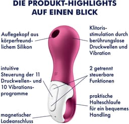 Satisfyer, drukgolfvibrator, 'Lucky Libra', 15,5 cm, waterdicht, oplaadbaar, huidvriendelijke siliconen — thumbnail 2