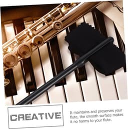 Fluit Accessoires - Reinigingsset Instrument - Muziekonderhoud - Krasvrij Ontwerp - 34 cm Lengte - Zwart — thumbnail 4