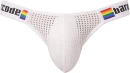 Barcode Berlin Pride Brief Regiro White - MAAT XL - Erotisch Heren Ondergoed - Slip voor Man - Sexy mannen Slip — thumbnail 1
