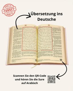 Koran Arabisch met Duitse Vertaling en Reisgebedskleed (Zwart) — thumbnail 3