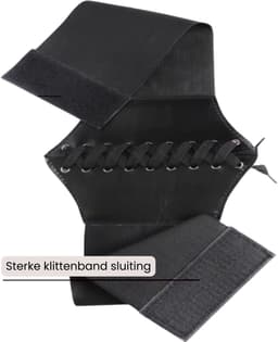 Sexy Vrouwen Corset - Elastisch - Body Shapewear - Kunst Lederen Korset met Veters - Hoge Taille Design - Dames Korset - Zwart - One Size — thumbnail 4