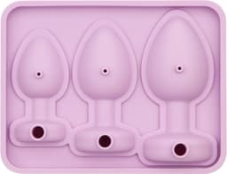 LoveToy - Siliconen IJsblokjesvorm - Buttplug Set - Lila — thumbnail 2