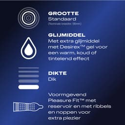 Durex Condooms Orgasm' Intense - 2 x 10 stuks - Voordeelverpakking — thumbnail 3