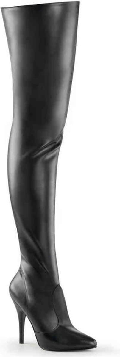 Pleaser Overknee Laarzen -45 Shoes- SEDUCE-3010 US 14 Zwart — afbeelding 1