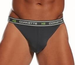 Cornette Hight Emotion sexy heren string - katoen - donkergrijs M — thumbnail 1