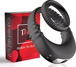 Toys Hub® Vibrerende Cockring - Incl. E-BOOK - 10 Vibraties – Met Opbergzakje - Penisring voor Mannen – Met Clitoris Stimulator - Cockring Vibrerend - Sex Toys Couples & Koppels — thumbnail 1