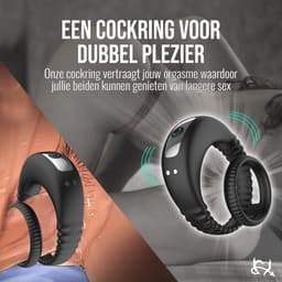Toys Hub® Vibrerende Cockring - Incl. E-BOOK - 10 Vibraties – Met Opbergzakje - Penisring voor Mannen – Met Clitoris Stimulator - Cockring Vibrerend - Sex Toys Couples & Koppels — thumbnail 2