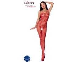 PASSION WOMAN BODYSTOCKINGS | Passion Woman Bs076 Bodystocking - Red One Size