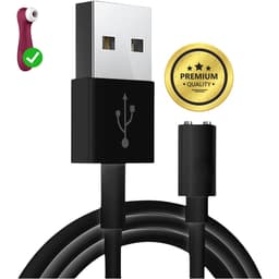 Vibrator Oplader - Nieuwe Modellen - USB Magnetische Oplaadkabel Zwart - Compatibel met o.a. Pro 2 Generation 3, Curvy, Pro 3, Pro 4+, Vibes, Luxury — thumbnail 1
