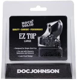 Doc Johnson EZ Top - Groot kuisheidskooi - Zwart — thumbnail 3