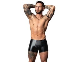 Male Power Sexy Wetlook Pouch Short - Zwart - Maat L