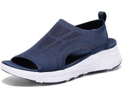 Comfortabele Orthopedische Damessandalen met Voetboogsteun - Zomer Slingback Wiggen