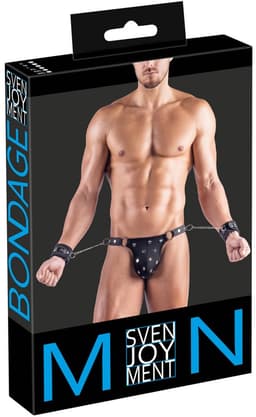Men's Thong AND Cuffs 2XL — thumbnail 1