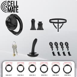 Cellmate - Nero - The Cock Oppressor - Zwart - Discreet ontwerp — thumbnail 4