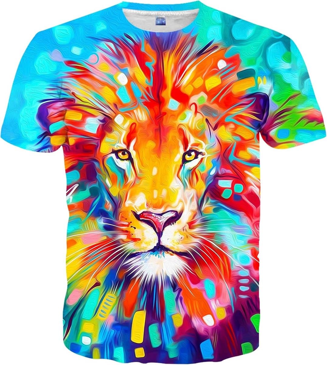Unisex T-Shirt met 3D Print Korte Mouwen Grafische Zomer Top — afbeelding 1