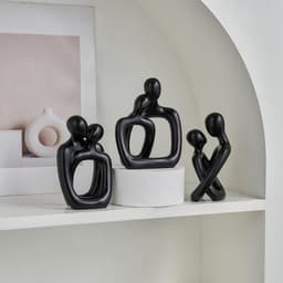 Set van 3 Abstracte Beeldjes voor Koppels - Romantische Woondecoratie voor Huis en Tafel — thumbnail 3
