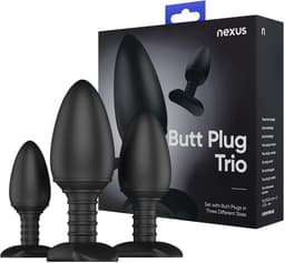 Nexus Butt Plug Trio Set - Anale Starter Set - 3 stuks — thumbnail 2