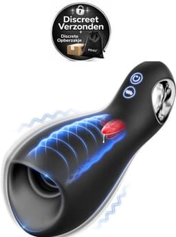 Automatische Masturbator voor Mannen – Blowjob Masturbator – Stotende Masturbator - Elektrisch Zuigen + Stoten + Rotatie - Discreet Verzonden — thumbnail 1