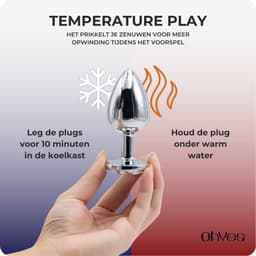 Metalen Buttplugs voor mannen en vrouwen - Erotiek & Seksspeeltjes - Buttplug Set 3-Delig - Anale speeltjes & Butt Plug - Wit — thumbnail 4