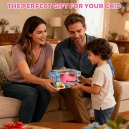 Krokodillenspel - Tandjes spel - Kinderfeestje - Zenuwslopend plezier - 145 cm - Roze — thumbnail 5