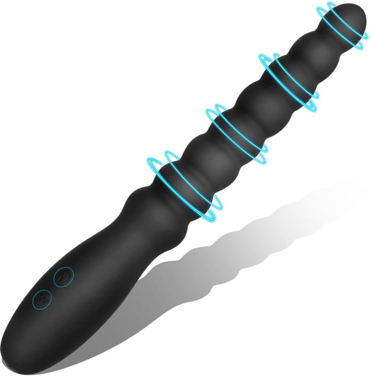 Daity Vibrerende anale kralen en butt plug voor beginners – Oplaadbare siliconen kogelvibrator, waterdicht, G-punt en prostaatstimulator voor mannen, vrouwen en stellen — afbeelding 1