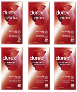 Durex Condooms – Thin Feel Ultra (Extra Dun) - 60 Stuks (6 x 10st) – Discreet en Stevig Verpakt — thumbnail 2