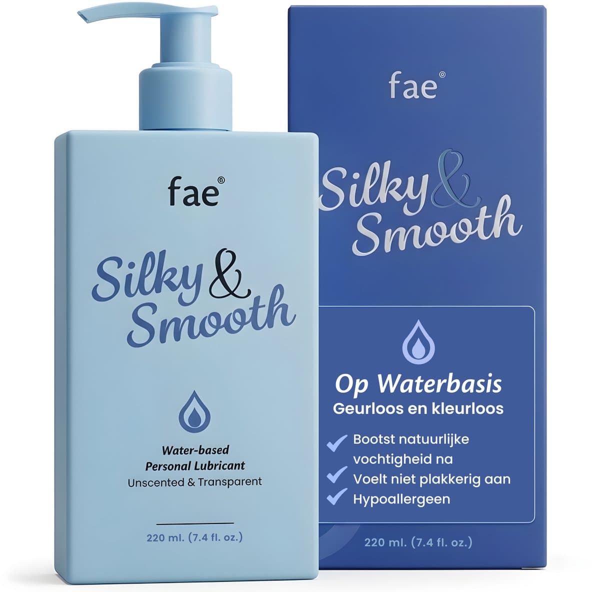 Fae Glijmiddel Waterbasis - Lubricant 220ml - Veilig voor Condooms & Sex Speeltjes - Lube - zonder Geur en Smaak — afbeelding 1