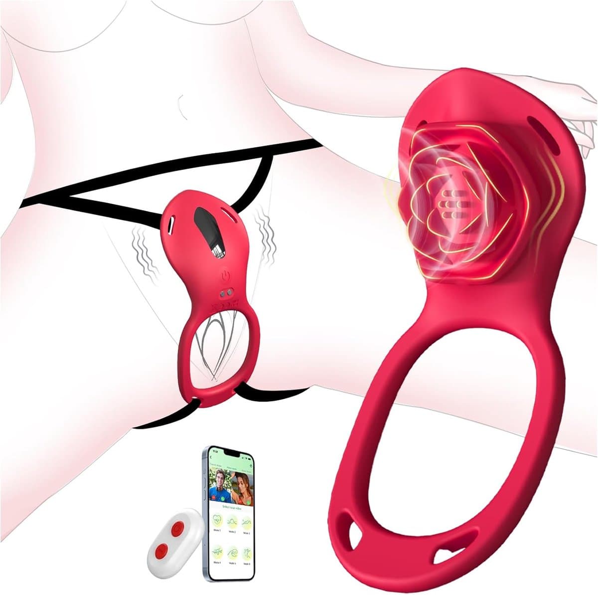 Daity Draagbare Vibrator - Clitoris Stimulator - Vibrator voor Koppels - Sex Toys voor Vrouwen - Stil en Discreet - Waterafstendig - 10 Vibratie Standen - Afstandsbediening en app — afbeelding 1