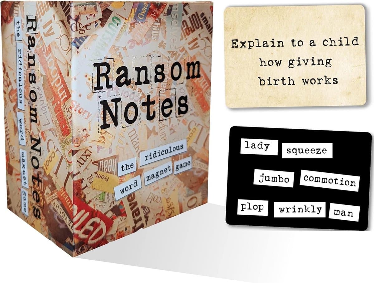Ransom Notes - Het belachelijke woord magneet partij spel, 3+ spelers — afbeelding 1