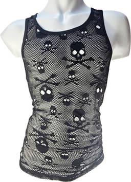BamBella ® - Lingerie pak -Maat L/XL - Hemd Skull- Heren- Maat Onesize Erotische Man Zwart — thumbnail 1