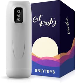 ONLYTOYS® Vortex - Premium Masturbator voor Mannen - Pocket Pussy - Blowjob Simulator - Sex Toys voor Mannen - Masturbators Man - Electrisch - Automatisch - White — thumbnail 1