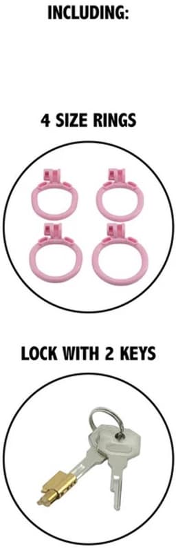 Sissy Trainer Cock Lock X-Short - Peniskooi - Kuisheidskooi - BDSM - 4 maten cockringen — thumbnail 3