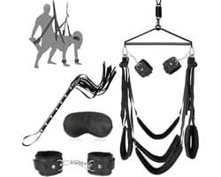 Deluxe BDSM-meubelset met Verstelbare Schommel & Extra Brede Kussens – Inclusief Accessoireset – Belastbaar tot 150 kg – Discrete Verpakking
