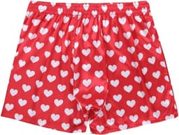 Satijnen boxershorts voor heren met rendiergewei-patroon – Sexy kerstondergoed in M-XXL — thumbnail 5