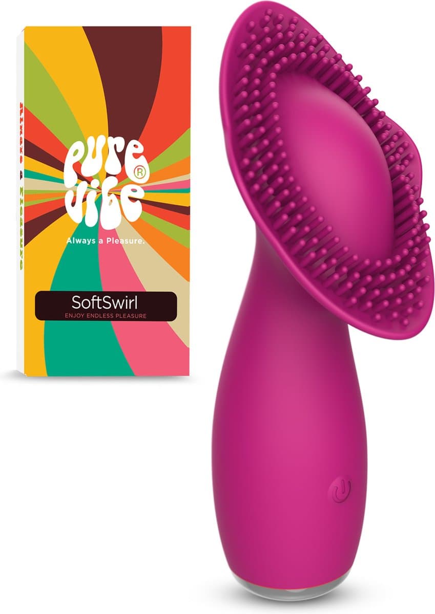 PureVibe® SoftSwirl Unieke Clitoris Massager en Stimulator - Vibrator - Vibrators voor Vrouwen - Fluisterstil & Discreet - Erotiek Sex Toys voor koppels - Vibromasseur Homme & Femme - Roze — afbeelding 1